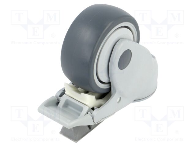 Transport wheel; Ø: 75mm; H: 109mm; torsional with lock; 70kg