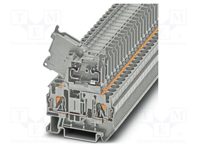 Splice terminal: rail; 6.3A; 500V; push-in; PA; L: 57.3mm; 0.2÷6mm2