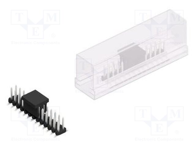 Connector: pin strips; pin header; male; PIN: 26; 2mm; SMT; 2x13
