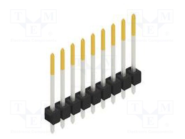 Connector: pin strips; pin header; male; PIN: 9; 2.54mm; THT; 1x9