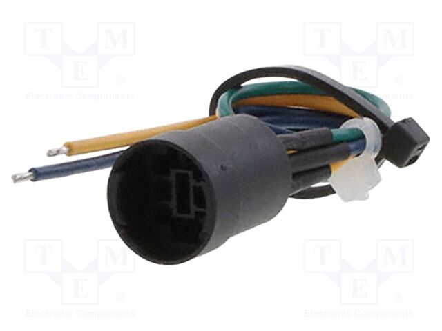 Contact block; Leads: cables; 140mm; PVP; Body dim: Ø14x17.1mm