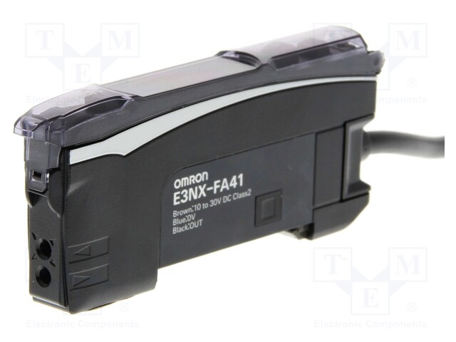 Sensor: optical fiber amplifier; NPN; Connection: lead 2m; 100mA