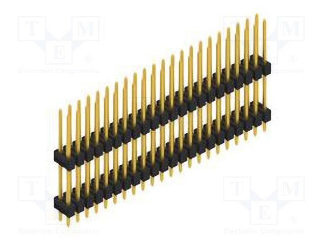 Connector: pin strips; pin header; male; PIN: 44; 2.54mm; THT; 2x22