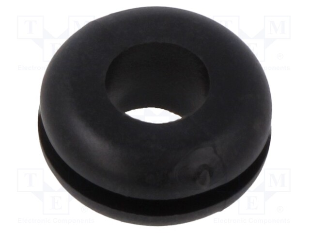 Grommet; black; UL94HB; TPR