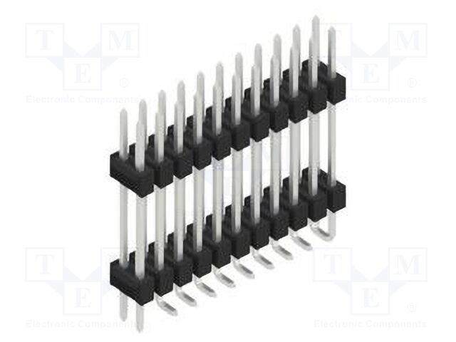 Connector: pin strips; pin header; male; PIN: 22; 2.54mm; SMT; 2x11
