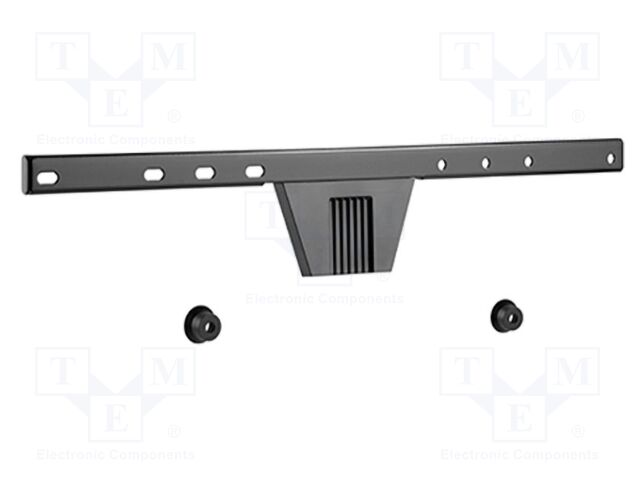 Holder; for wall mounting; 50kg; 37÷80"; black; permanent