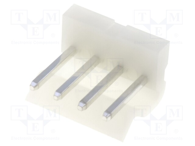 Socket; wire-board; male; 3.96mm; PIN: 4; THT; 250V; 5A; tinned