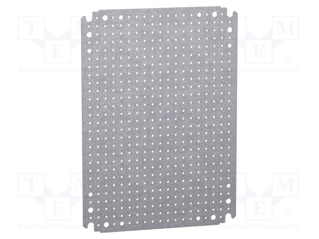 Mounting plate; microperforated
