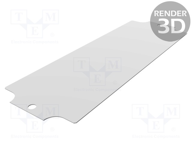 Mounting plate; steel; W: 63mm; L: 178.5mm; Series: 1590ZGRP