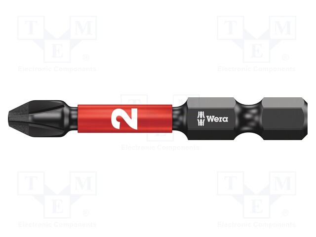 Screwdriver bit; Phillips; PH2; Overall len: 50mm