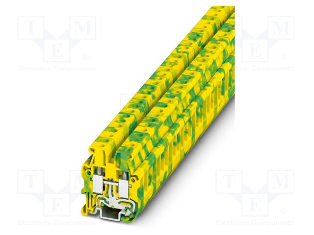 Splice terminal: rail; PA; ways: 1; terminals: 2; W: 6.2mm; H: 29.9mm