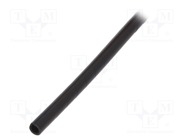 Spiral wrapping; ØBundle : 5÷20mm; polyetylene; black; L: 5m