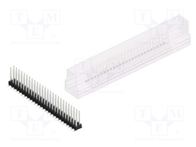 Connector: pin strips; pin header; male; PIN: 52; 2.54mm; SMT; 2x26
