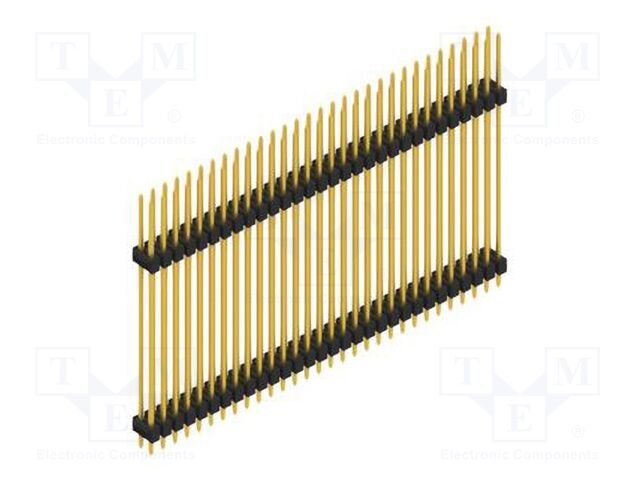 Connector: pin strips; pin header; male; PIN: 60; 2.54mm; THT; 2x30
