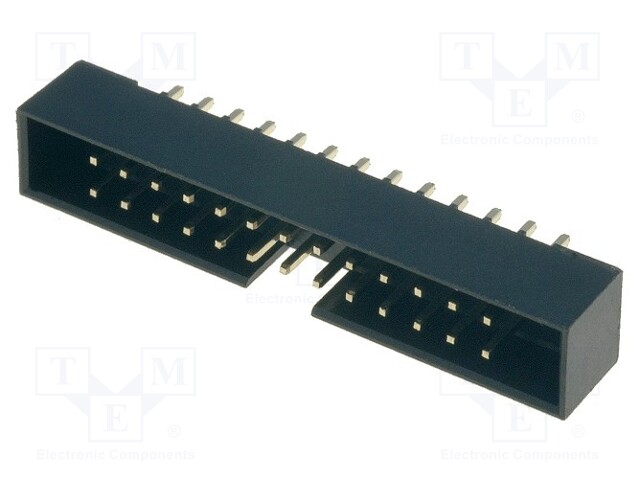 Socket; IDC; male; PIN: 26; straight; THT; gold-plated; 2mm