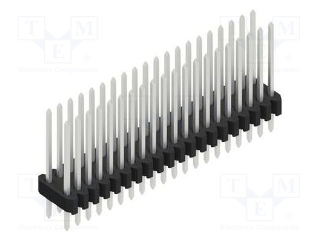 Connector: pin strips; pin header; male; PIN: 40; 1.27mm; THT; 2x20