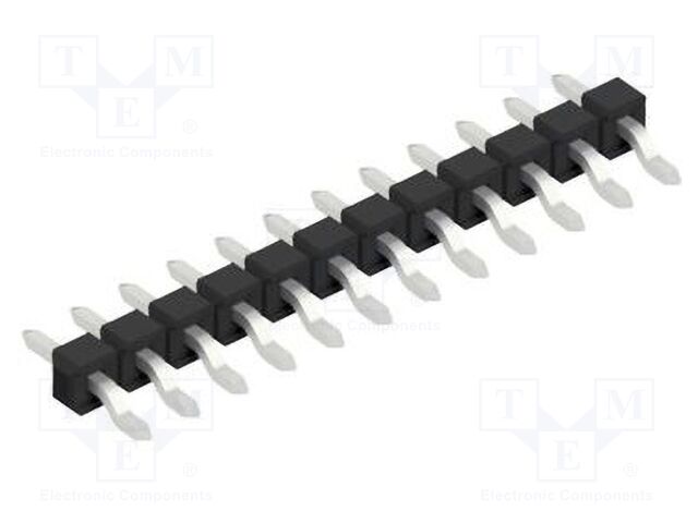 Connector: pin strips; pin header; male; PIN: 12; 2.54mm; SMT; 1x12