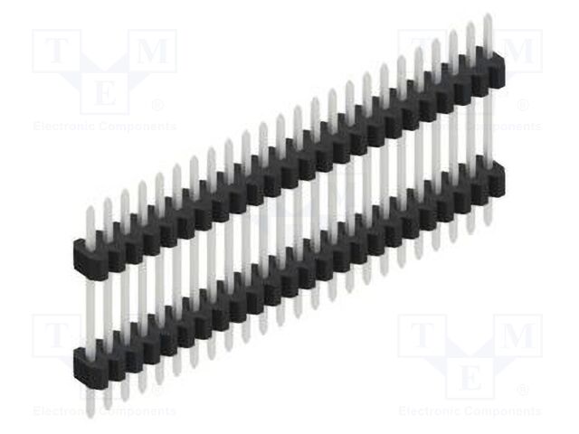 Connector: pin strips; pin header; male; PIN: 24; 1.27mm; THT; 1x24