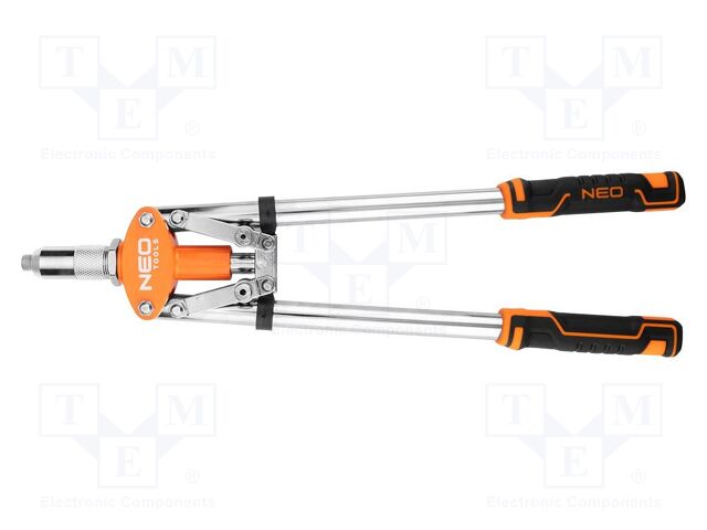 Kit: hand riveting press; for aluminium and steel snap rivets