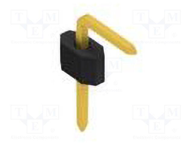 Connector: pin strips; pin header; male; PIN: 1; 1.27mm; THT; 1x1