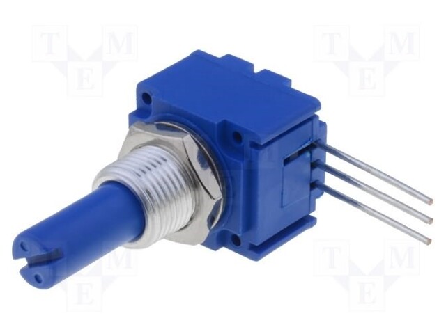 Potentiometer: shaft; single turn; 250kΩ; ±10%; 1W; linear; 6.35mm