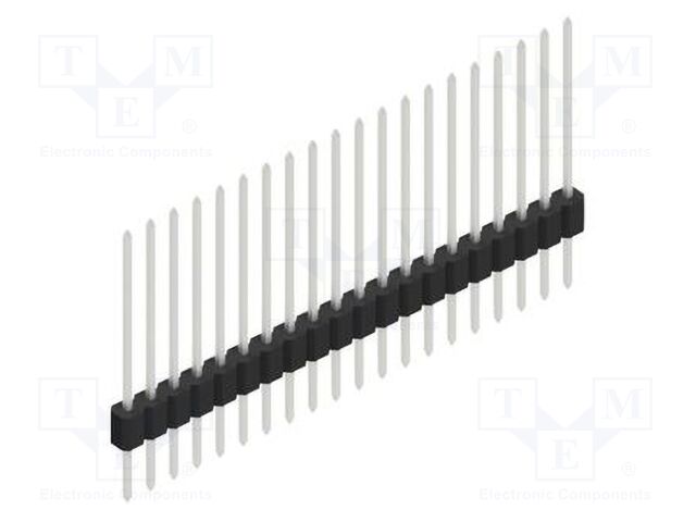 Connector: pin strips; pin header; male; PIN: 20; 1.27mm; THT; 1x20