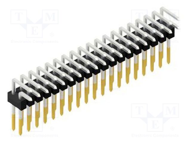 Connector: pin strips; pin header; male; PIN: 38; 2.54mm; THT; 2x19