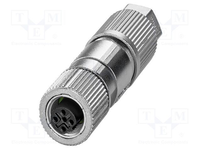 Connector: M12; plug; PIN: 2; 48V; straight; IP65; IDC; Contacts: CuSn