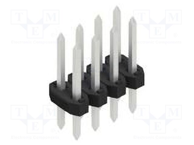 Connector: pin strips; pin header; male; PIN: 8; 2mm; THT; 2x4; 100V
