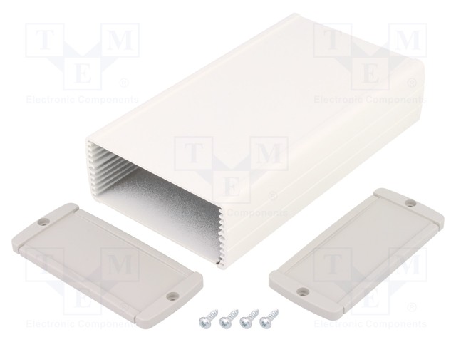 Enclosure: multipurpose; with panel; TEKAL; X: 85mm; Y: 160mm; grey