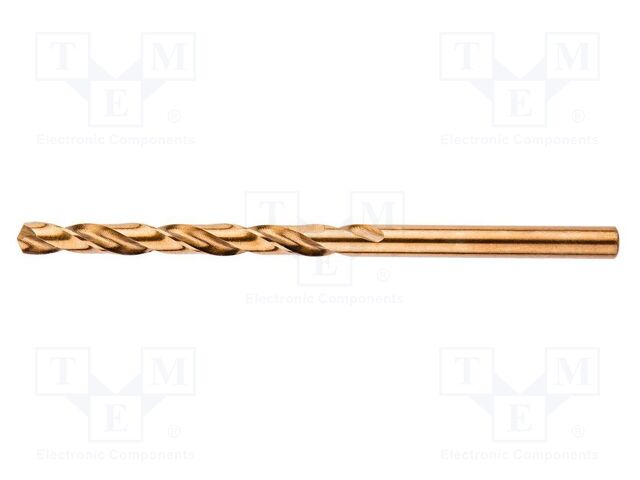 Drill bit; for metal; Ø: 6mm; high speed steel cobalt HSS-Co