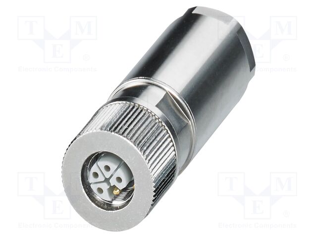 Connector: M12; plug; PIN: 5; 63V; straight; IP65; push-lock; 16A