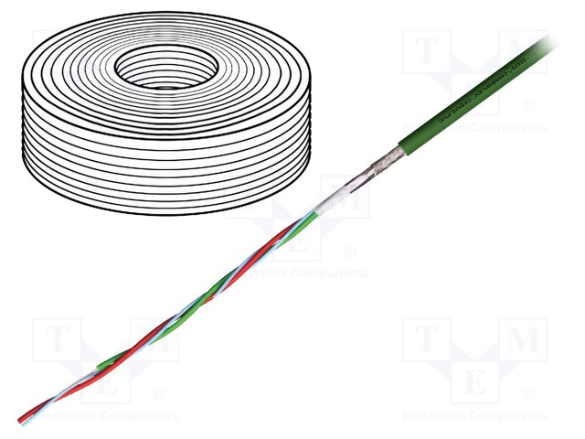 Wire: data transmission; chainflex® CFBUS.PVC; 3x0,5mm2; PVC
