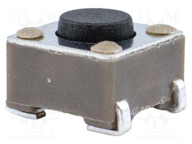 TACTILE SW, SPST, 0.05A, 12VDC, SOLDER