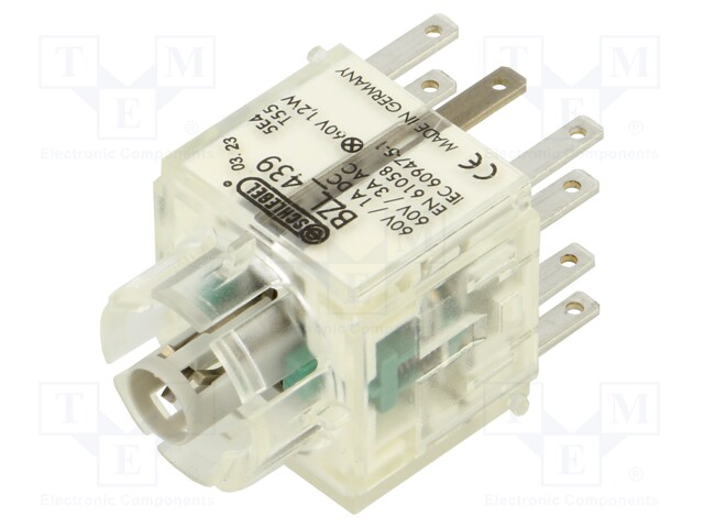 Contact block; -30÷70°C; IP00; Contacts: NC x2 + NO x2; 3mm