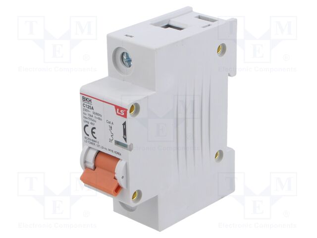 Circuit breaker; 230VAC; Inom: 125A; Poles: 1; Charact: C; 10kA; IP20