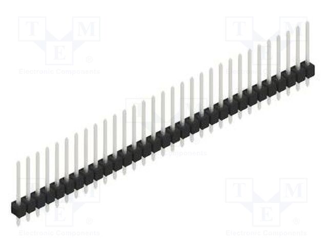 Connector: pin strips; pin header; male; PIN: 31; 2.54mm; THT; 1x31