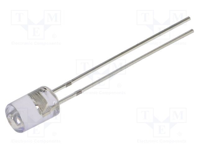 LED; orange; 5mm; 220mcd; 100°; Front: flat; 1.8÷2.2VDC; -30÷85°C