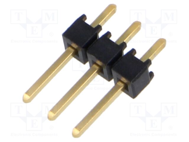 Connector: pin strips; pin header; male; PIN: 3; straight; 2.54mm
