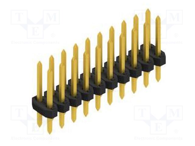 Connector: pin strips; pin header; male; PIN: 20; 2mm; THT; 2x10