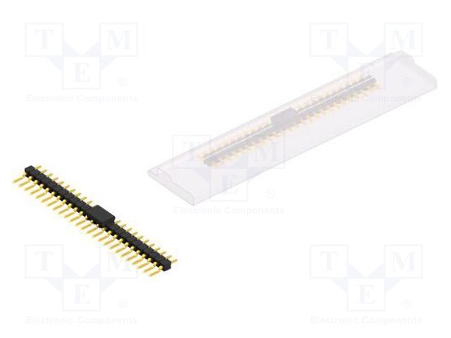 Connector: pin strips; pin header; male; PIN: 25; 2.54mm; SMT; 1x25