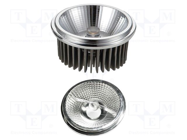 LED lamp; white warm; G53; 220÷240VAC; 1700lm; P: 20W; 20÷40°; 3000K