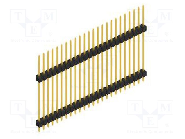 Connector: pin strips; pin header; male; PIN: 24; 2.54mm; THT; 1x24