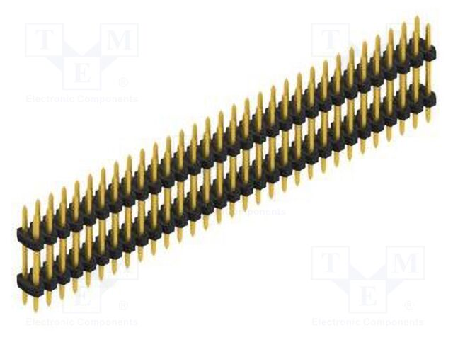 Connector: pin strips; pin header; male; PIN: 62; 2mm; THT; 2x31