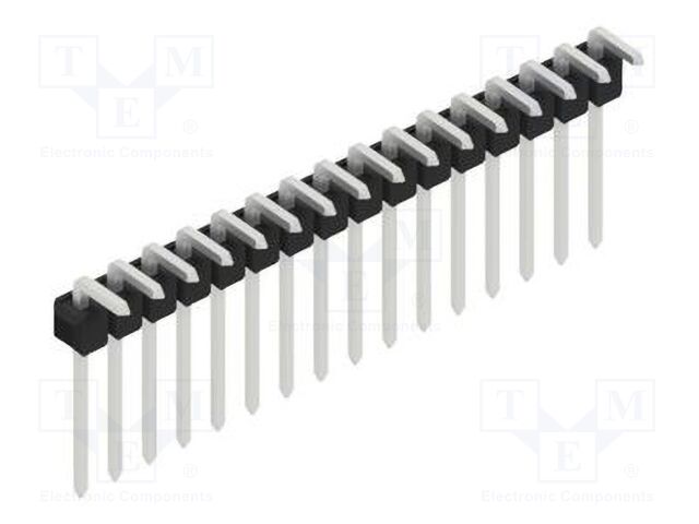 Connector: pin strips; pin header; male; PIN: 16; 2.54mm; THT; 1x16