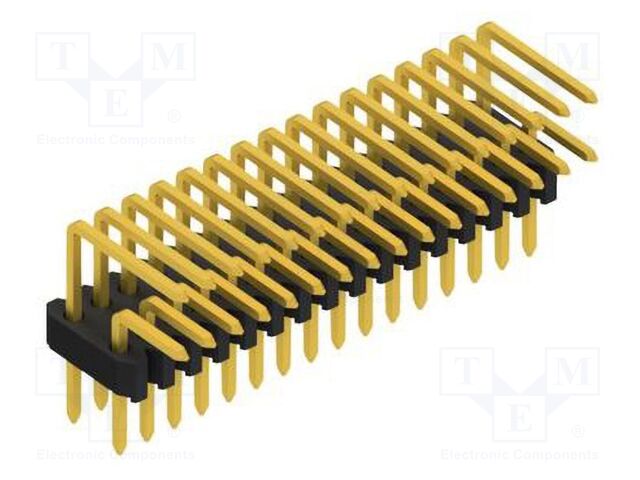 Connector: pin strips; pin header; male; PIN: 32; 1.27mm; THT; 2x16