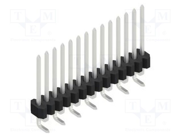 Connector: pin strips; pin header; male; PIN: 14; 1.27mm; SMT; 1x14