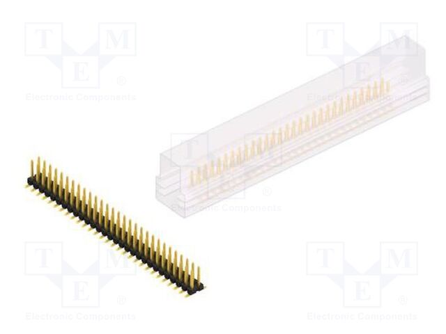 Connector: pin strips; pin header; male; PIN: 58; 2.54mm; SMT; 2x29