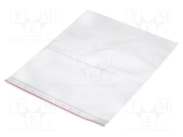Self-seal bag; L: 300mm; Width: 250mm; Thick: 45um; polyetylene