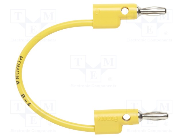Test lead; 60VDC; 30VAC; 15A; Len: 0.102m; yellow; Series: B